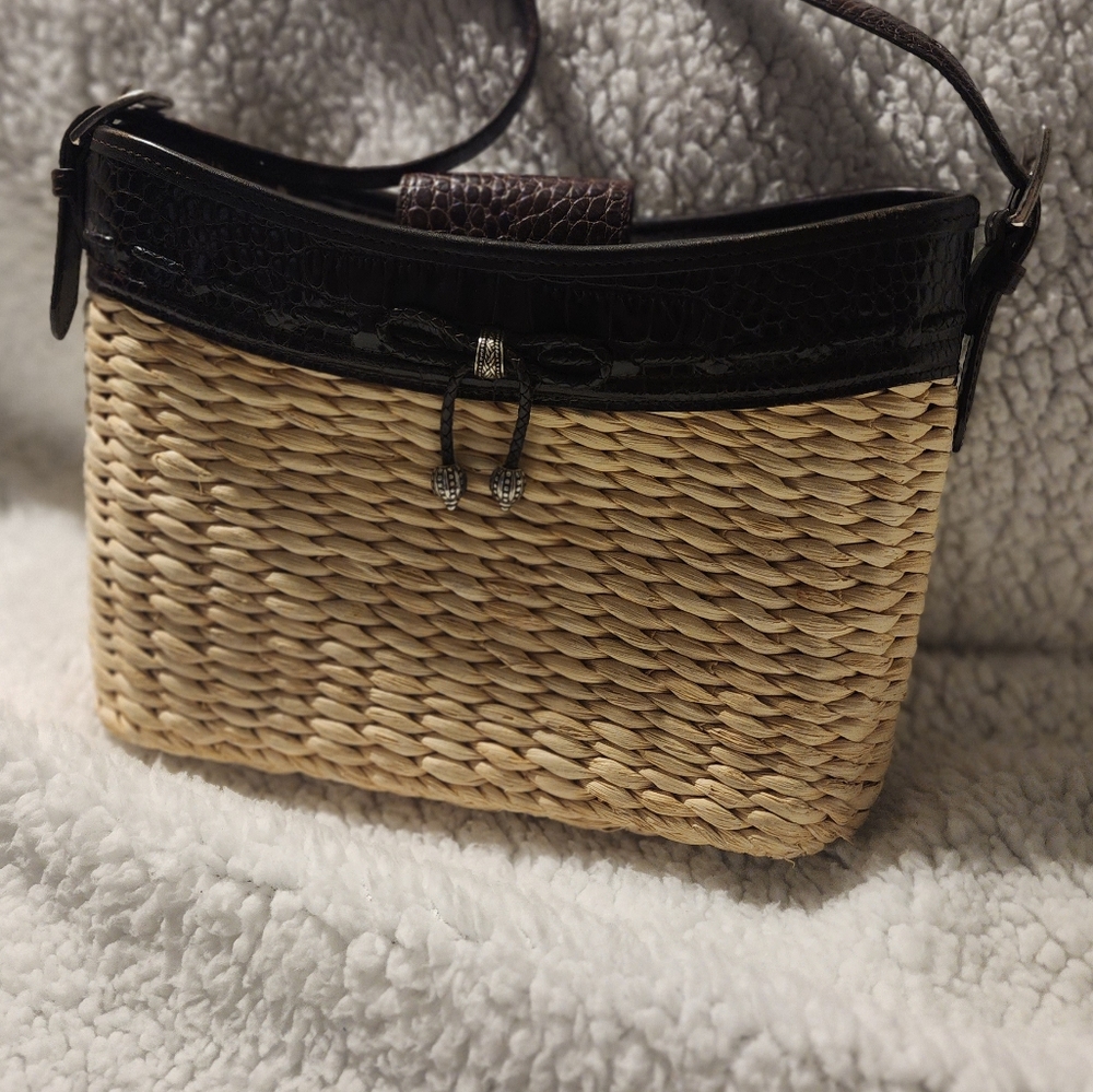 Brighton wicker handbag